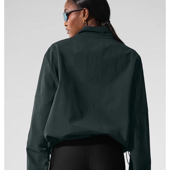 Light Weight Takeaway Track Pullover  limited  color charcoal green (sold out - Picture 2 of 11